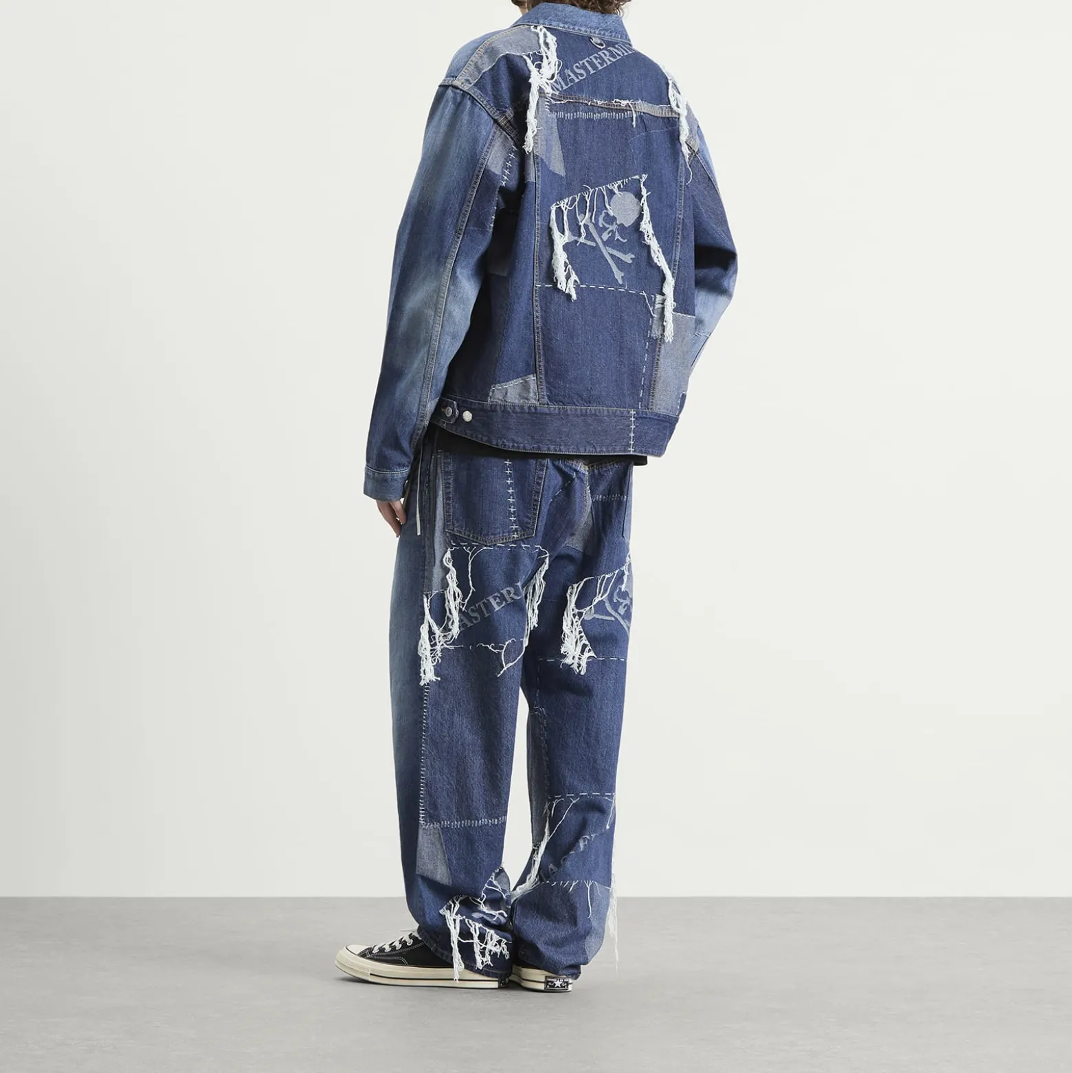 MASTERMIND WORLD Patchwork Jacquard Denim Jacket