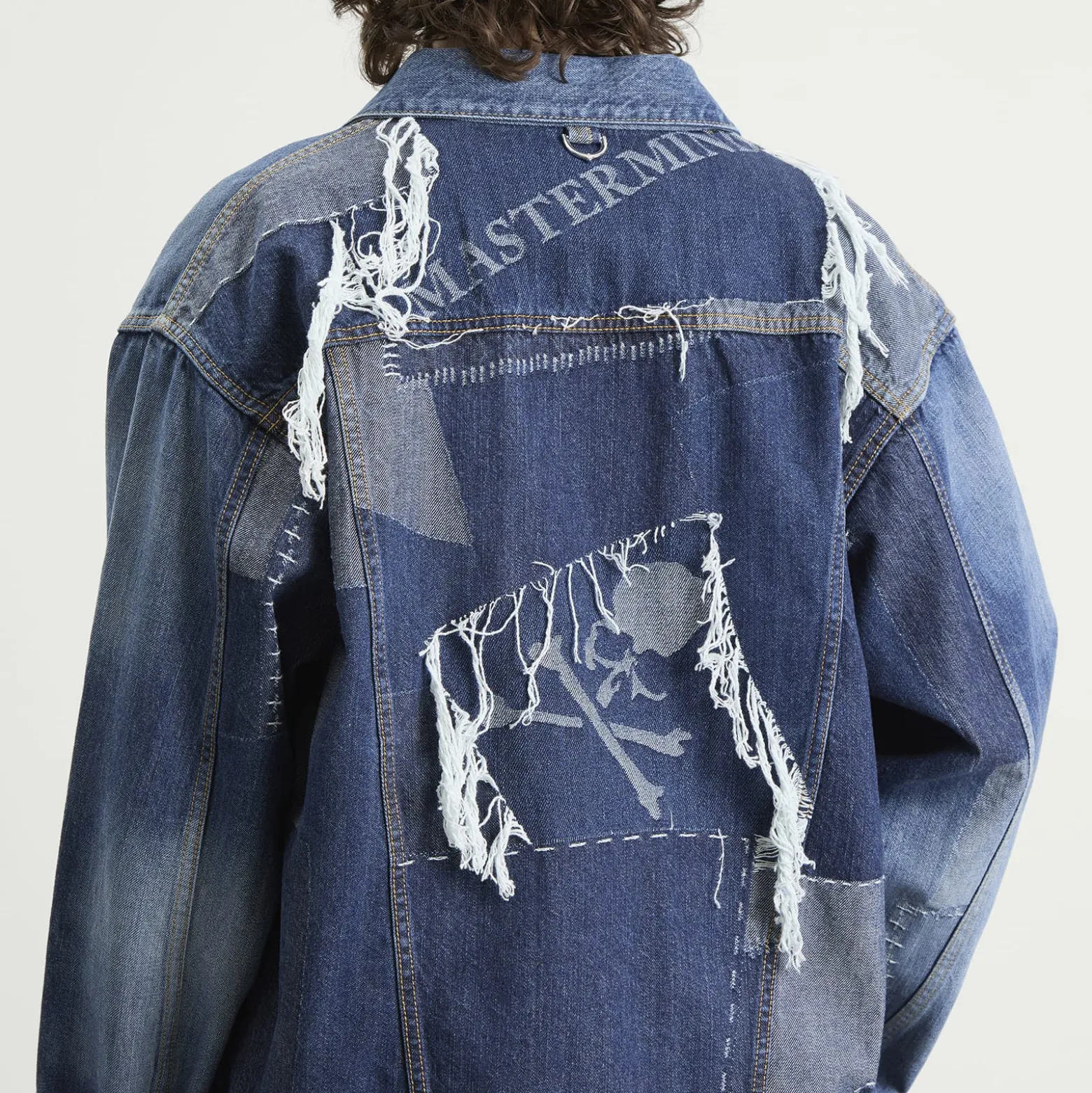 MASTERMIND WORLD Patchwork Jacquard Denim Jacket