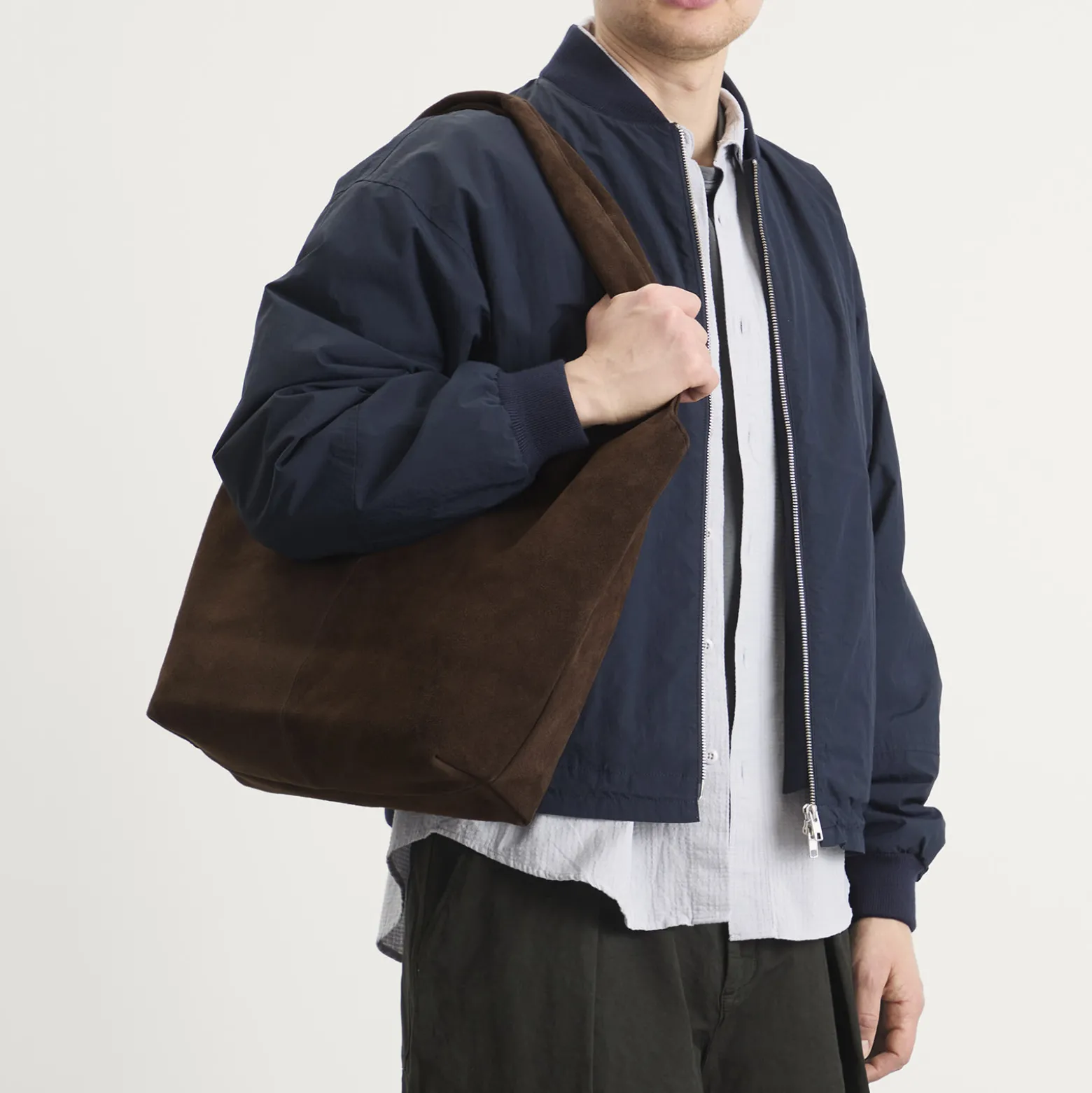 Mazi Untitled Flow Suede Tote Bag