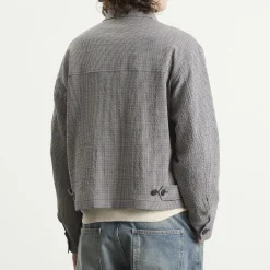 Mfpen Check Cropped Mail Jacket