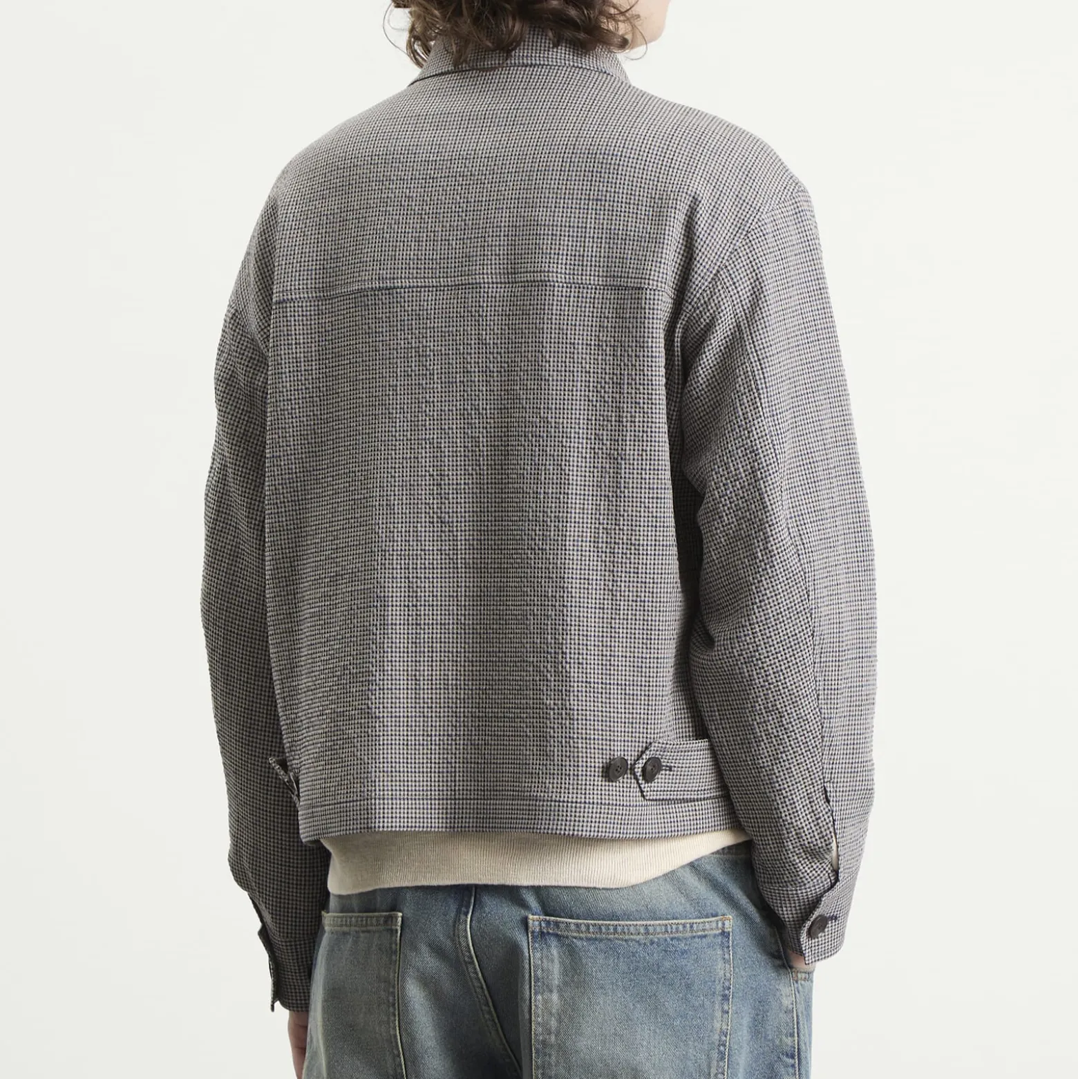 Mfpen Check Cropped Mail Jacket