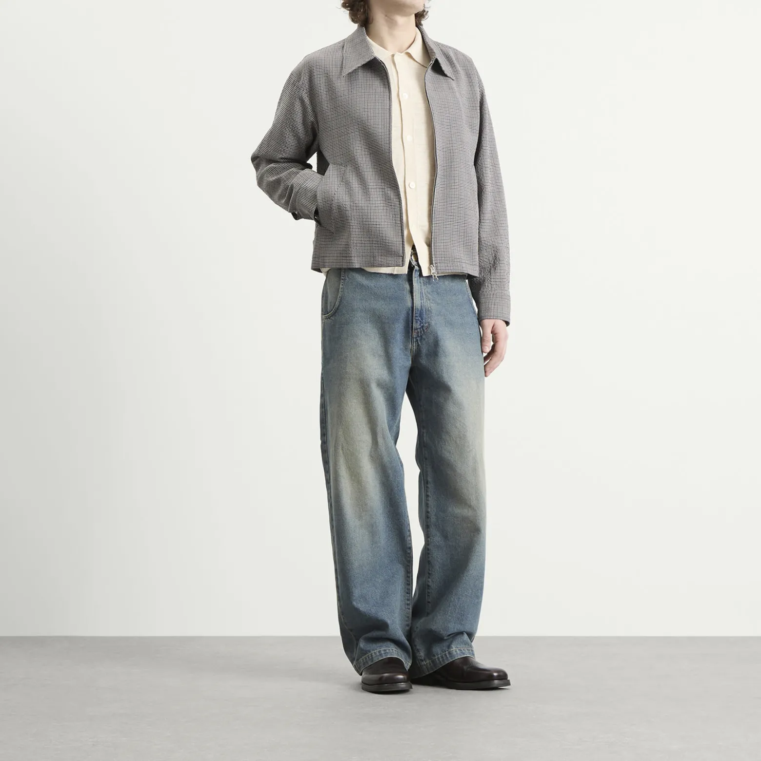 Mfpen Check Cropped Mail Jacket