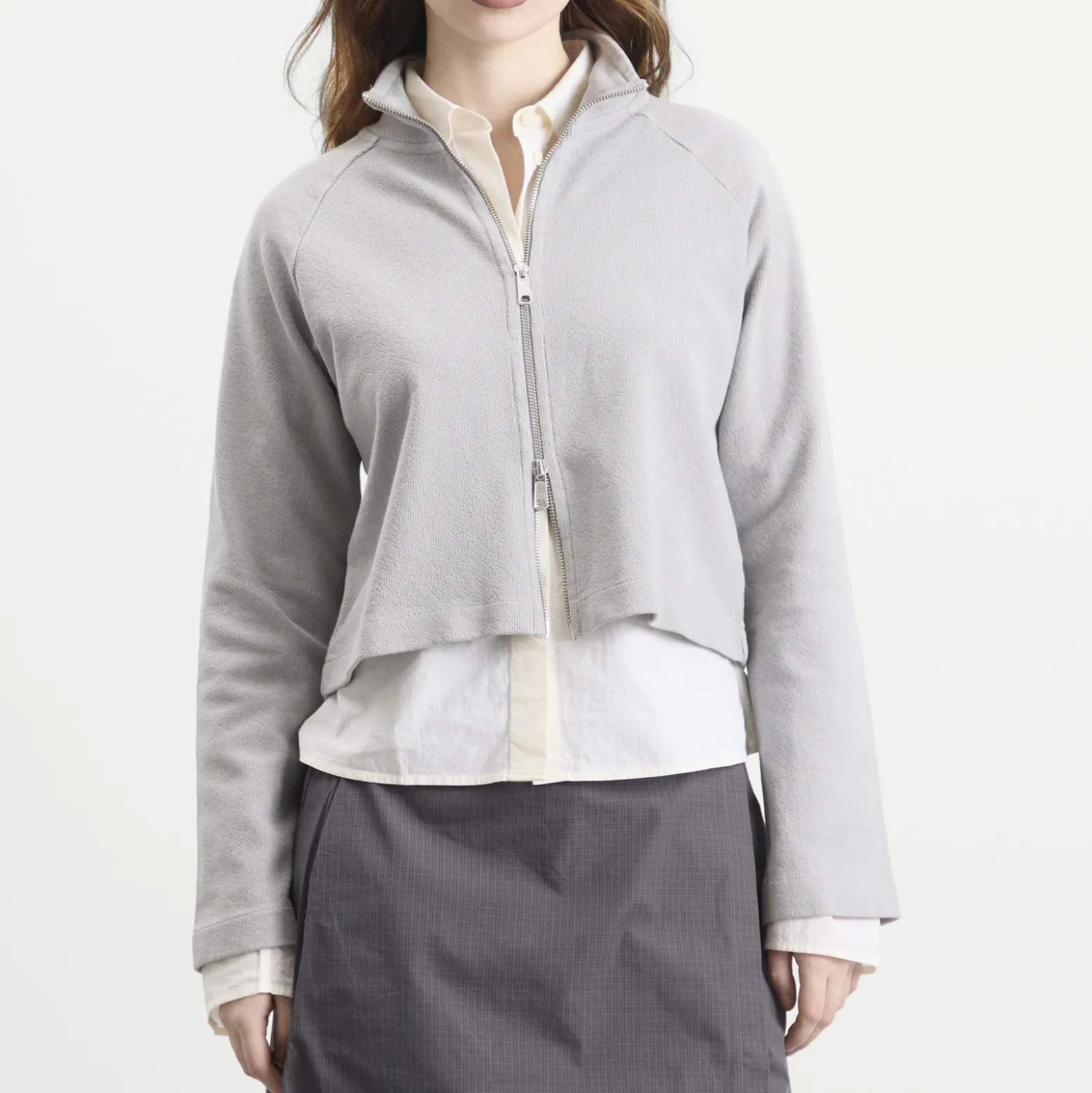 mfpen Cropped Leisure Zip Up