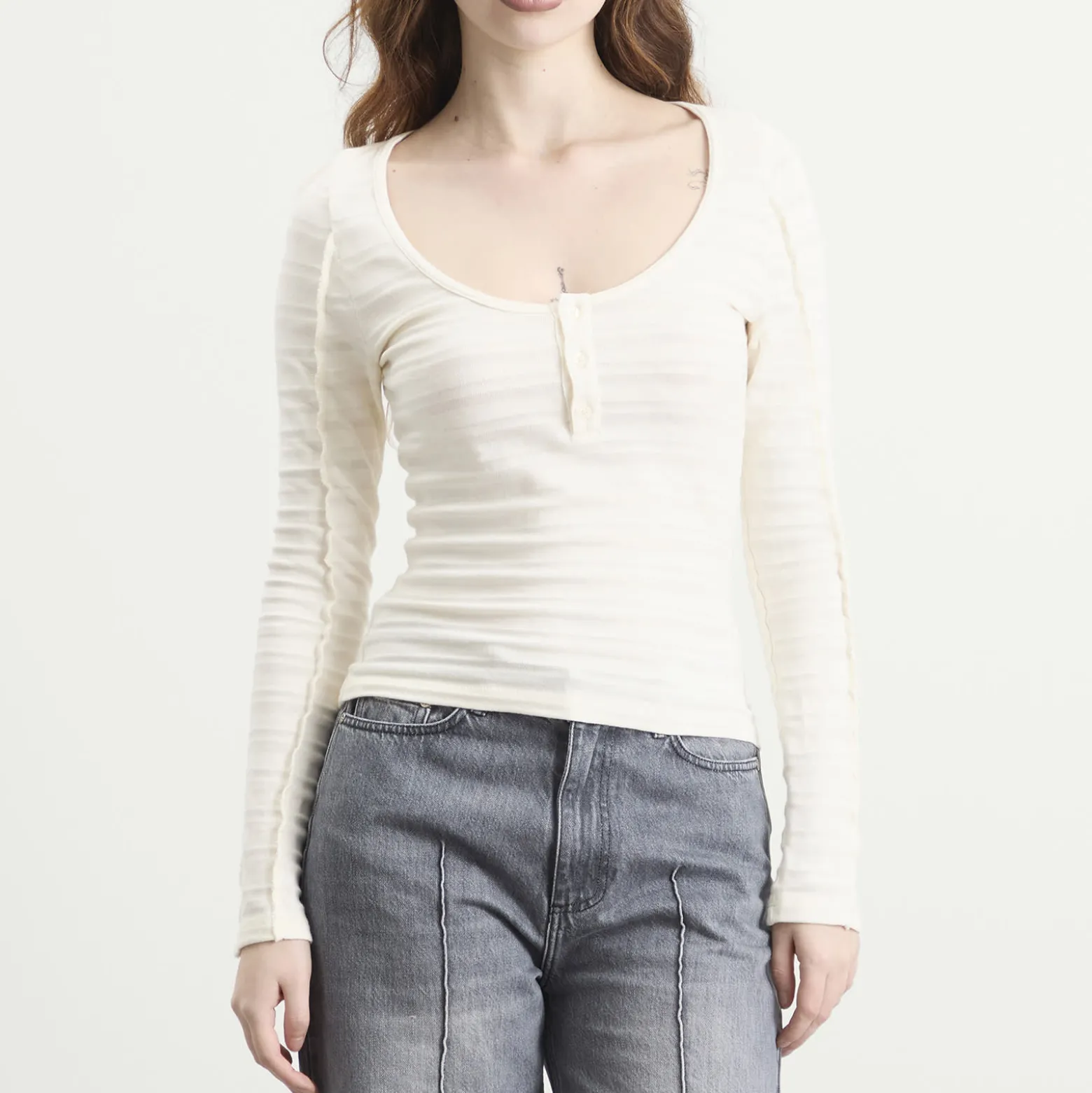mfpen Deep Henley Top