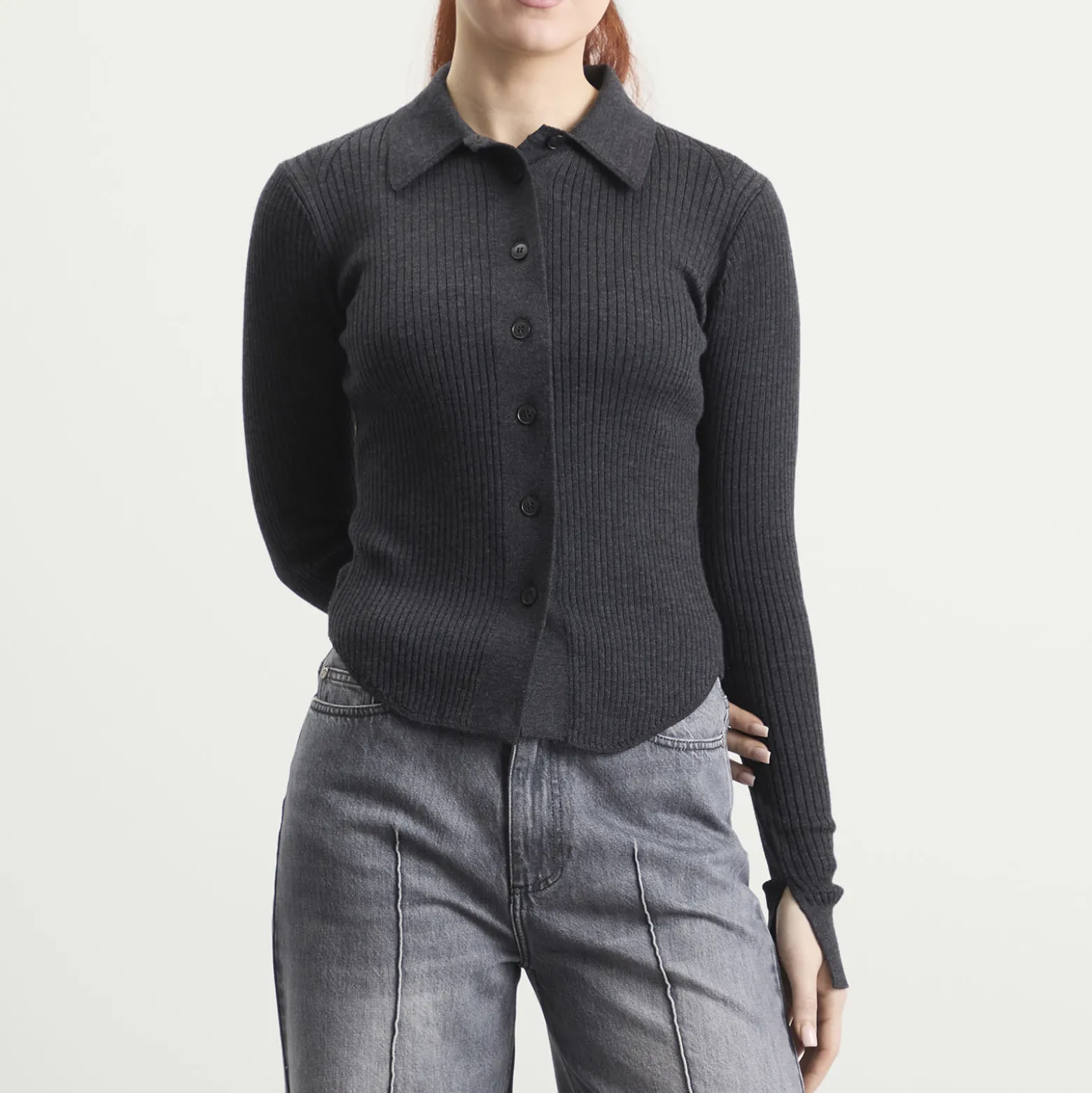 mfpen Knitted Rib Shirt