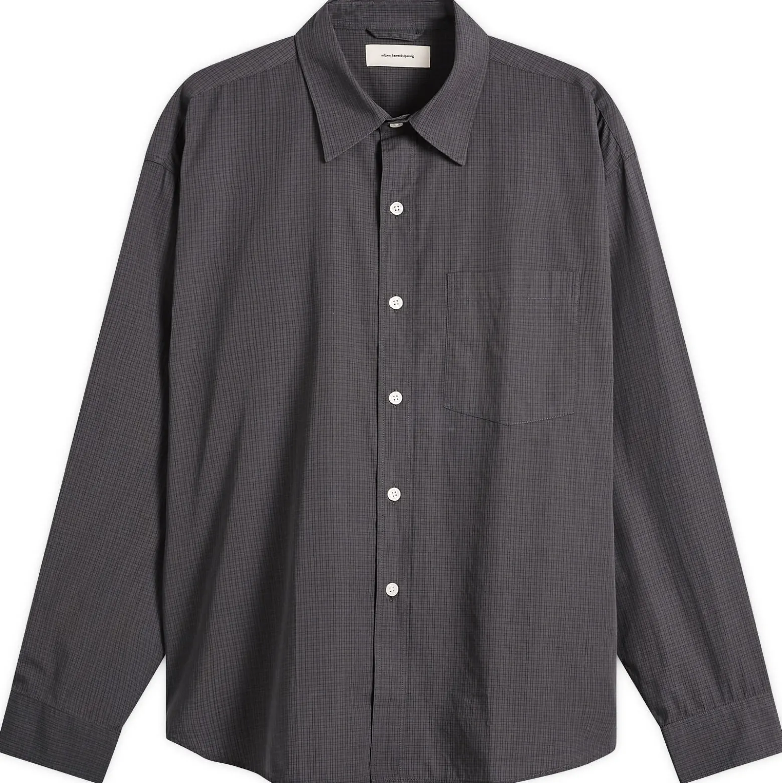 Mfpen Micro Check Poplin Executive Shirt