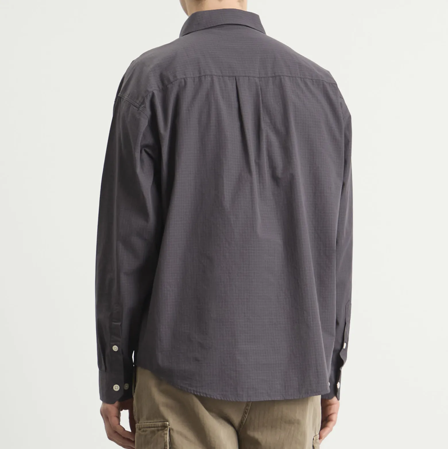 Mfpen Micro Check Poplin Executive Shirt