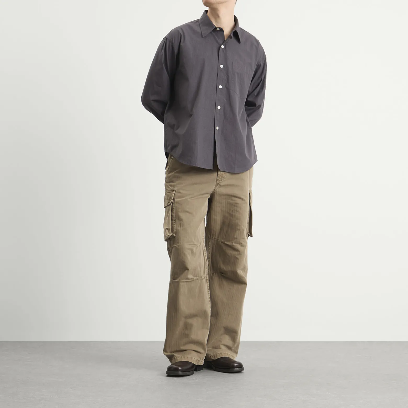 Mfpen Micro Check Poplin Executive Shirt