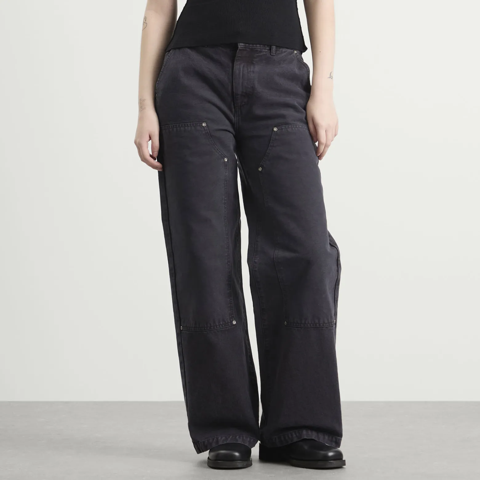 mfpen Womens Double Knee Jeans