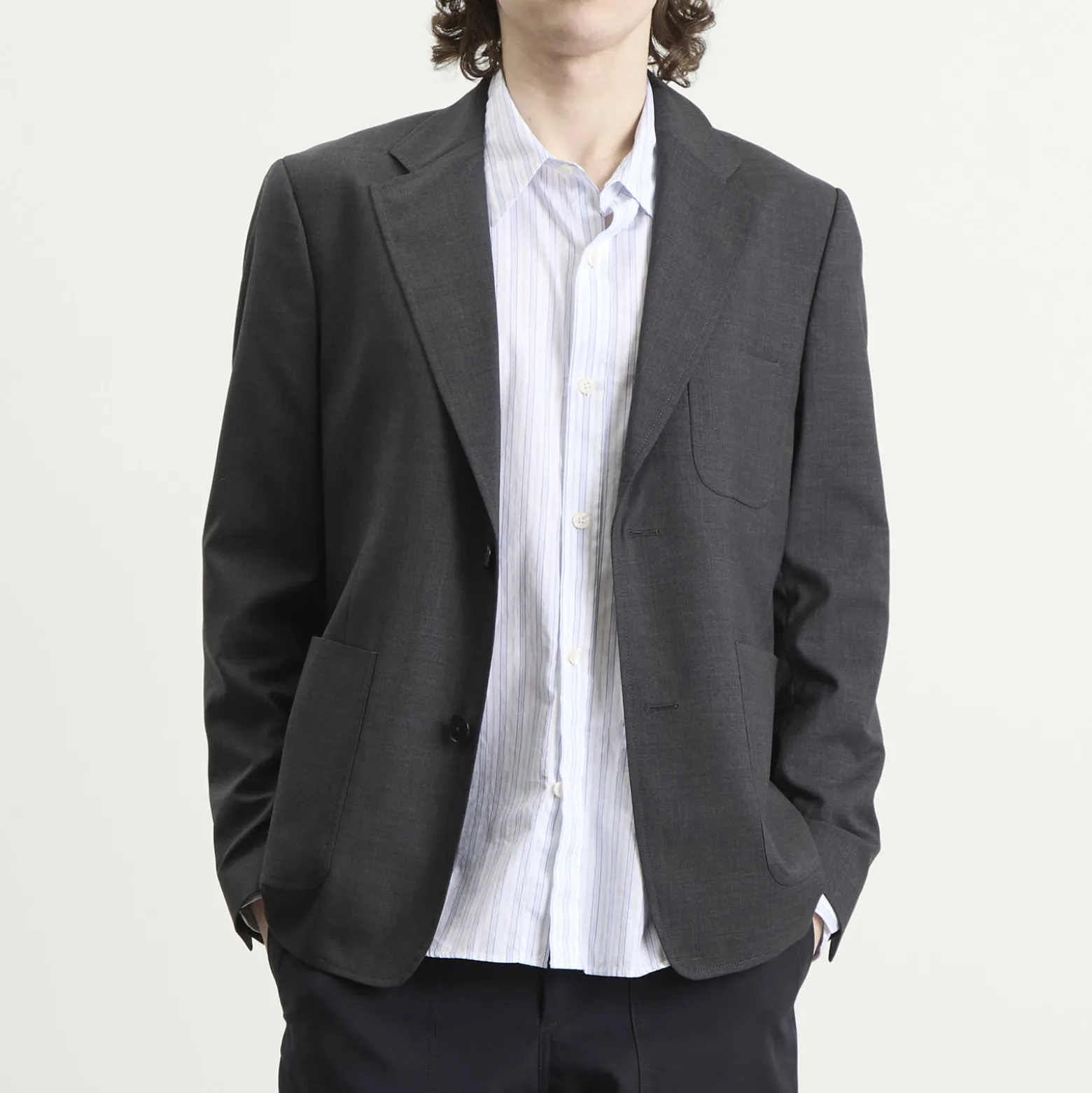 Mfpen Wool Patch Pocket Blazer