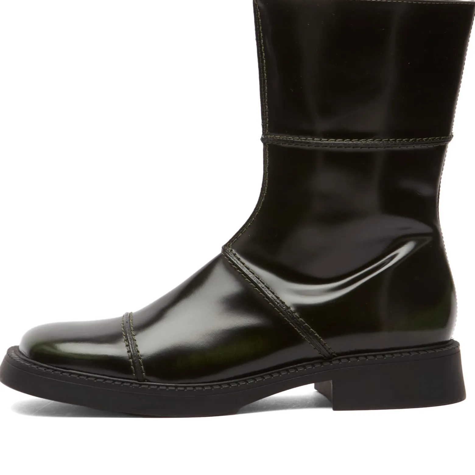 Miista Dahlia Khaki Black Ankle Boots