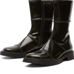 Miista Dahlia Khaki Black Ankle Boots