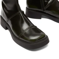 Miista Dahlia Khaki Black Ankle Boots