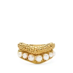Missoma Pearl Baya Stacking Ring Set