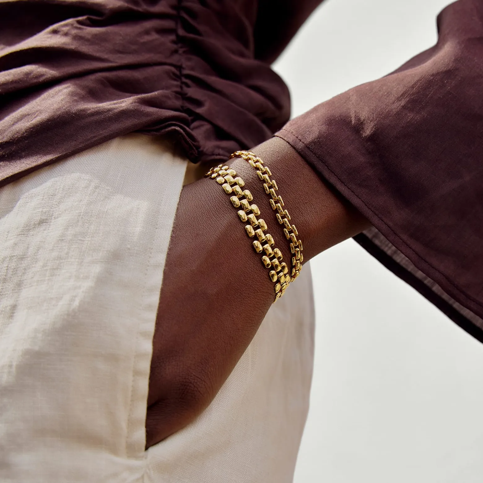 Missoma Timepiece Wide Chain Bracelet