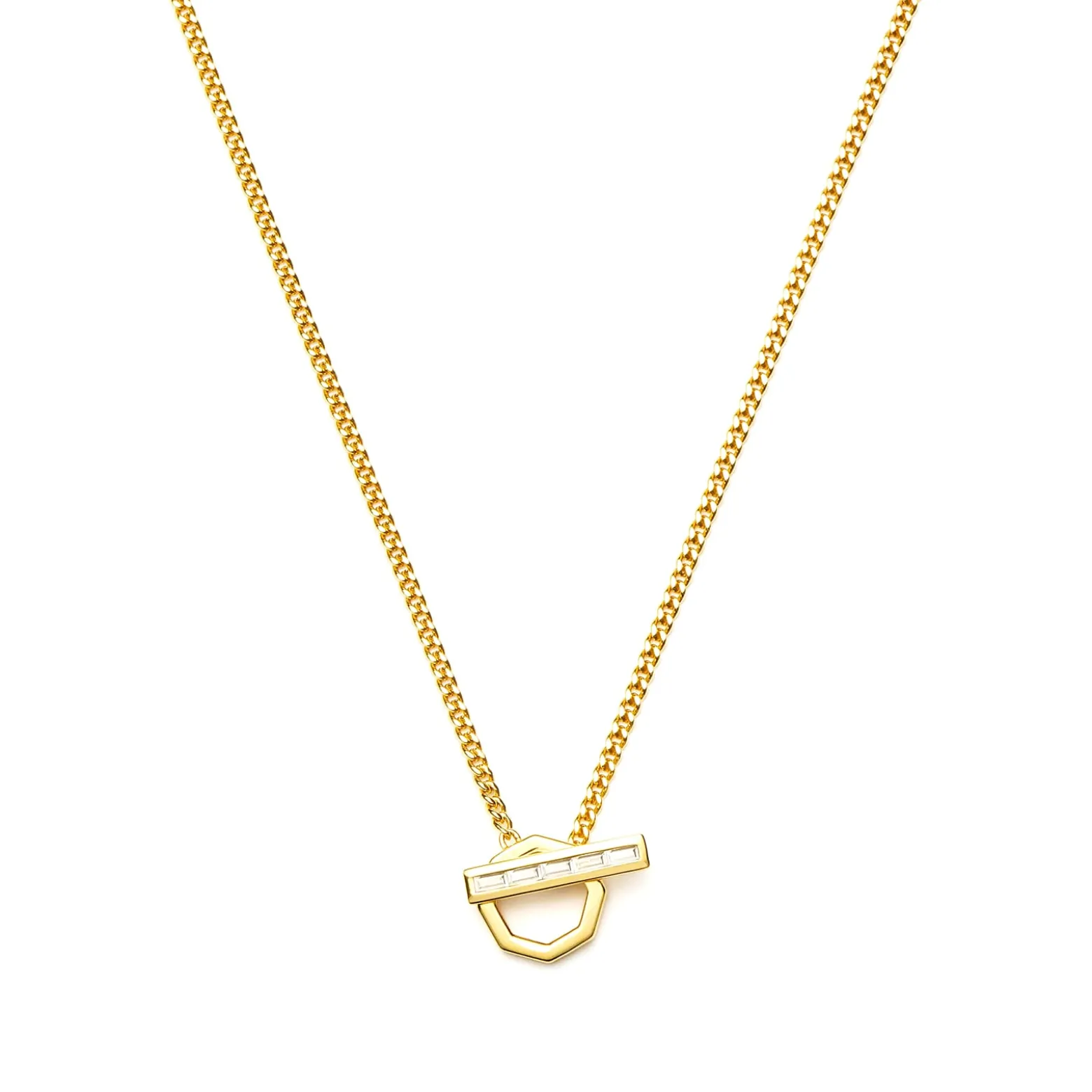 Missoma x Lucy Williams T-Bar Hex Pendant Necklace