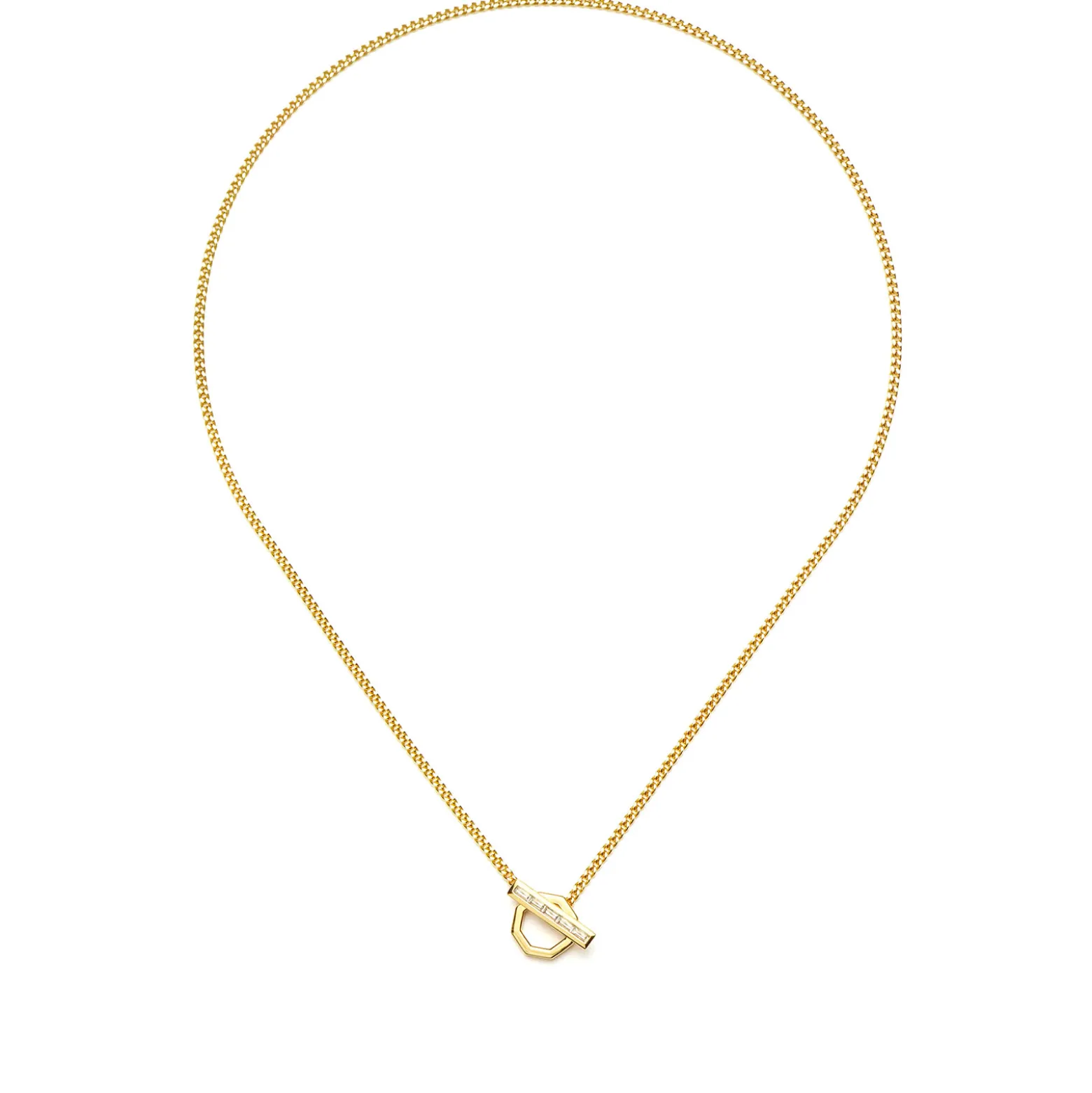 Missoma x Lucy Williams T-Bar Hex Pendant Necklace