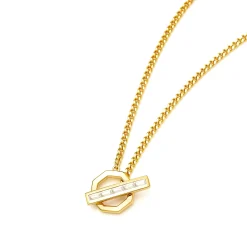Missoma x Lucy Williams T-Bar Hex Pendant Necklace