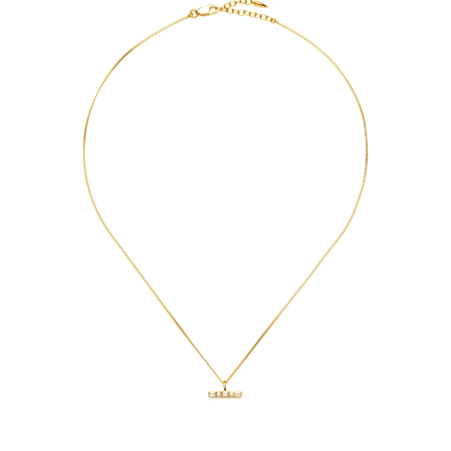 Missoma x Lucy Williams T-Bar Stone Pendant Necklace