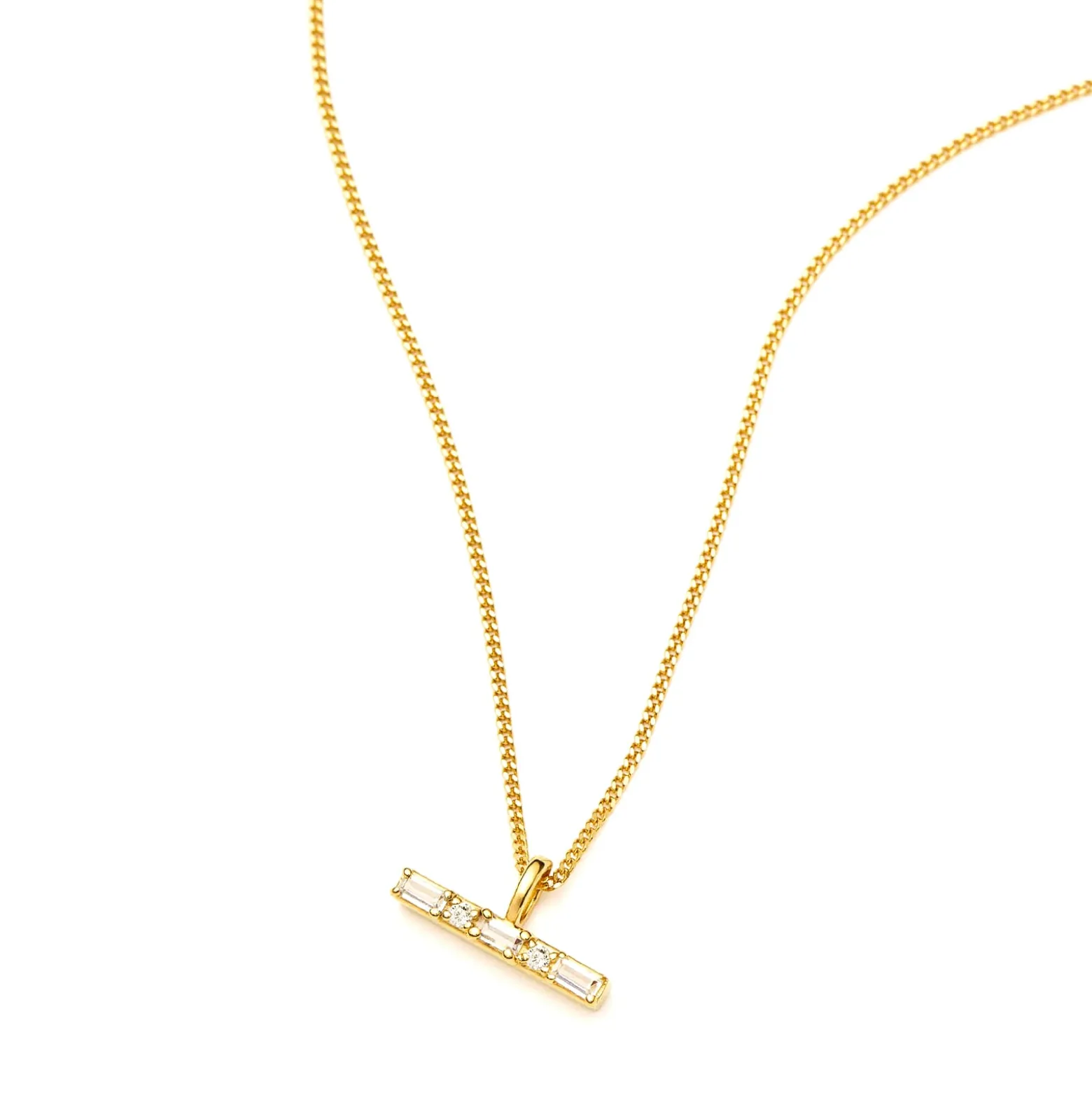 Missoma x Lucy Williams T-Bar Stone Pendant Necklace