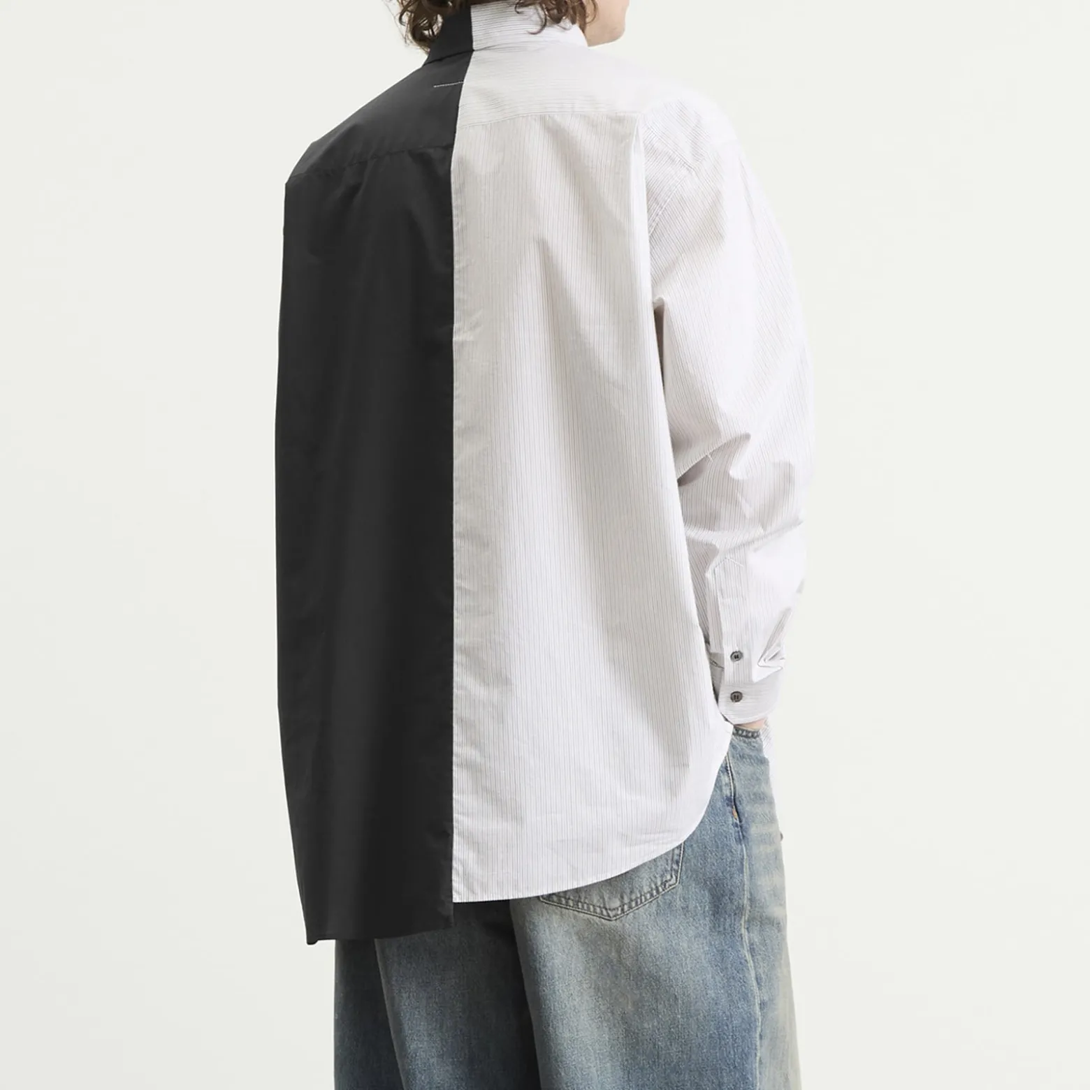 MM6 Maison Margiela Bi-Colour Cotton Numbers Shirt