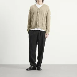 MM6 Maison Margiela Cotton Ribbed Open Weave Cardigan