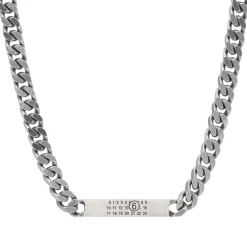 MM6 Maison Margiela ID Tag Curb Necklace