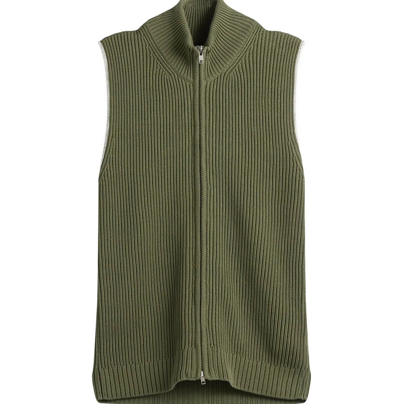 MM6 Maison Margiela Knitted Ribbed Zip Vest
