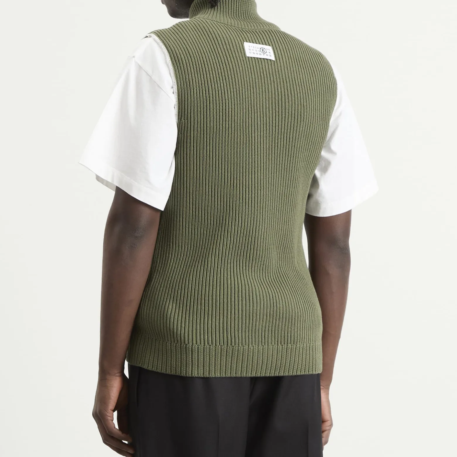 MM6 Maison Margiela Knitted Ribbed Zip Vest