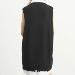 MM6 Maison Margiela Knitted V-Neck Mini Dress