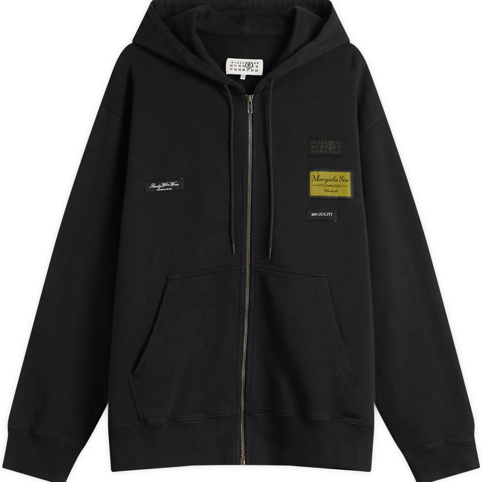MM6 Maison Margiela Tailored Labels Zip Hoodie
