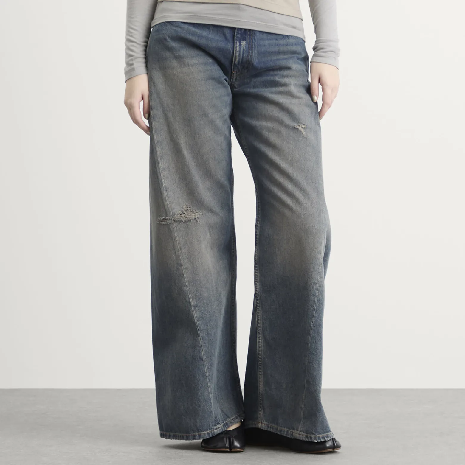 MM6 Maison Margiela Wide Leg Jeans