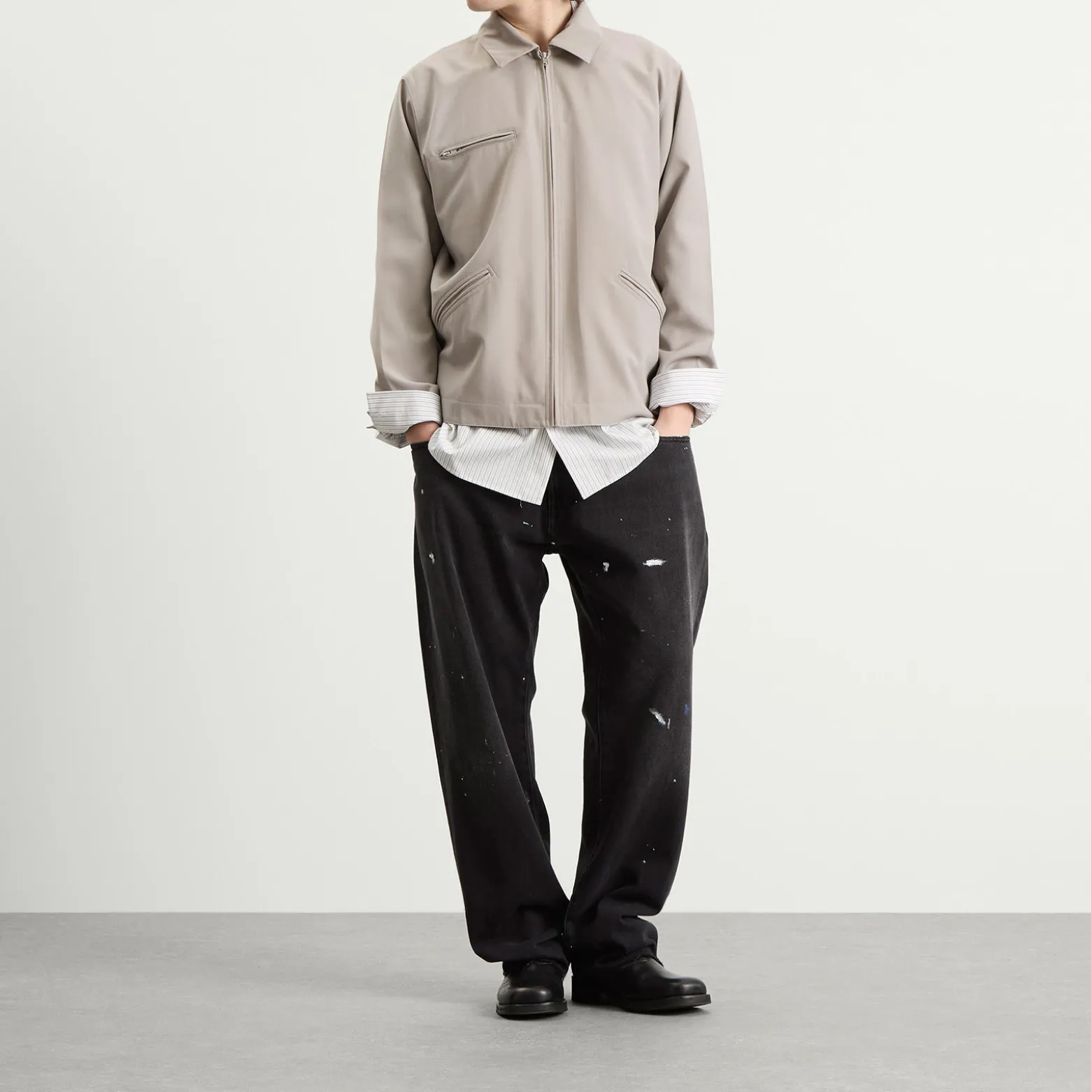 MM6 Maison Margiela Zip Through Overshirt