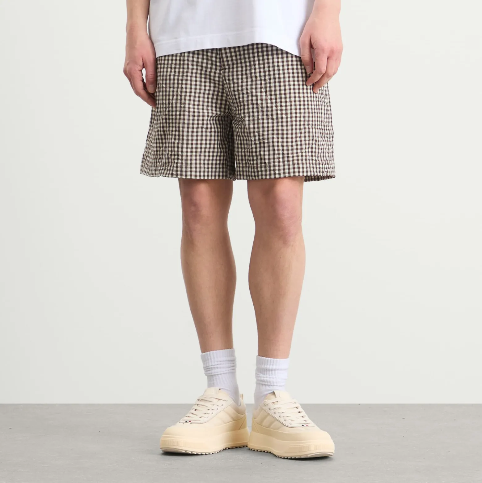 Moncler Check Drawstring Shorts
