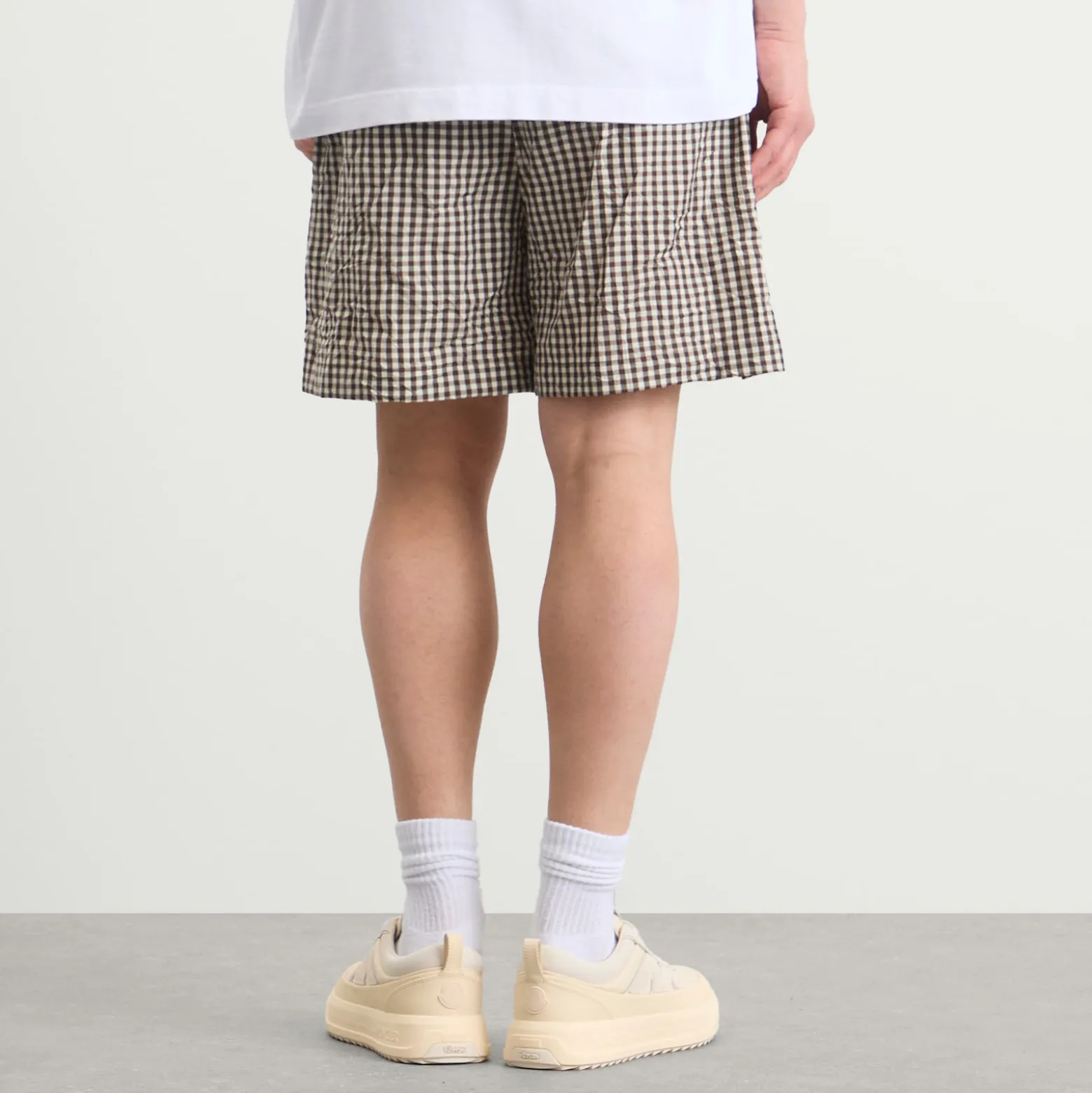 Moncler Check Drawstring Shorts