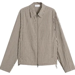 Moncler Checked Zip Up Shirt Jacket