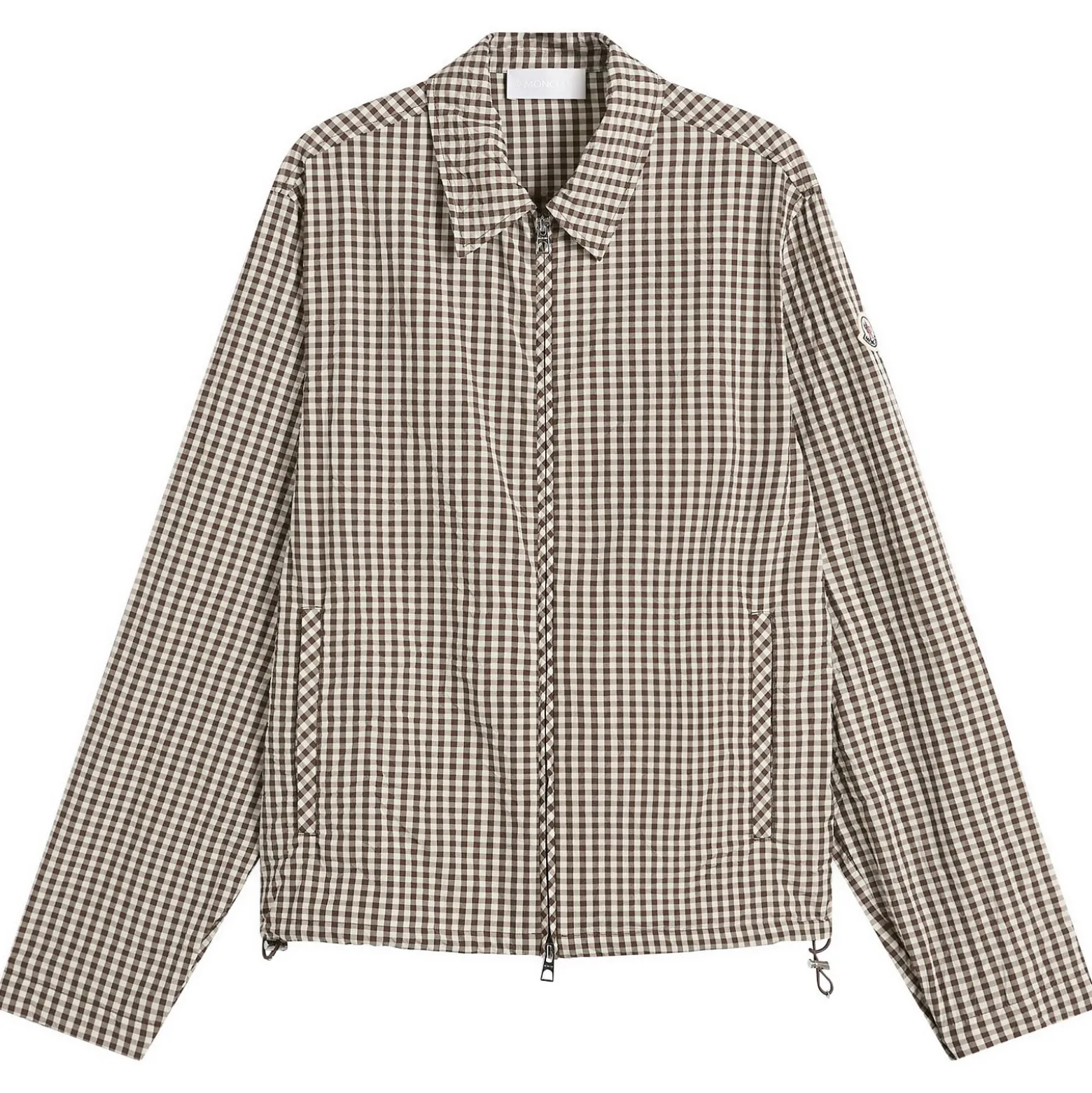Moncler Checked Zip Up Shirt Jacket