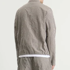 Moncler Checked Zip Up Shirt Jacket