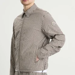 Moncler Checked Zip Up Shirt Jacket