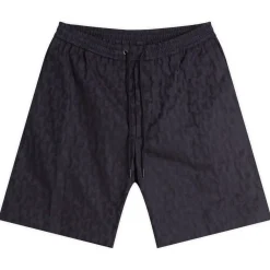 Moncler Cotton Monogram Jacquard Shorts