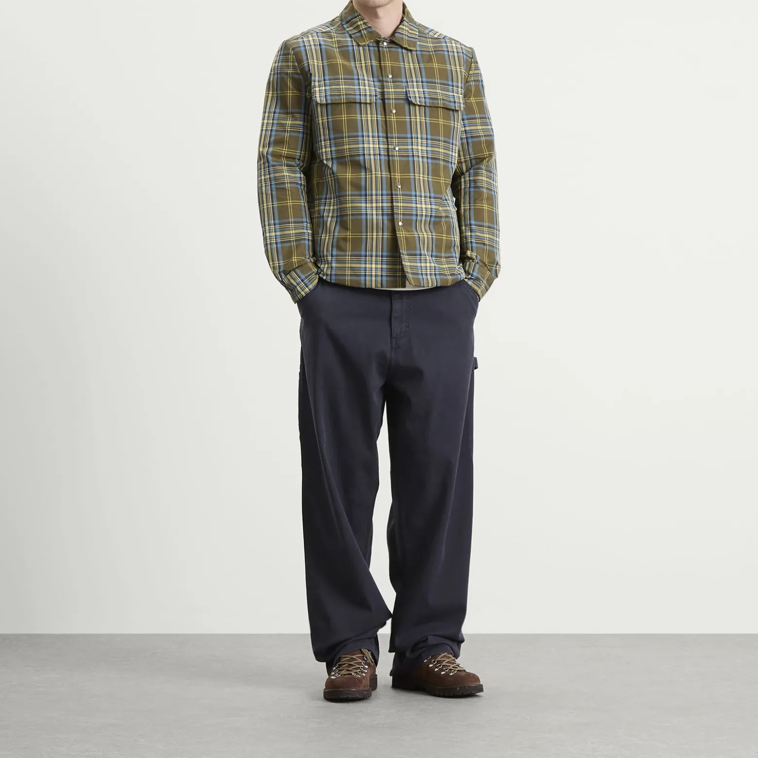 Moncler Eco Nylon Check Shirt Jacket