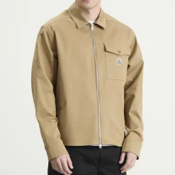 Moncler Gabardine Cotton Shirt Jacket
