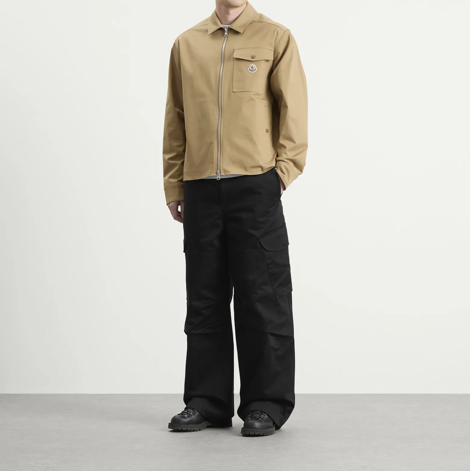 Moncler Gabardine Cotton Shirt Jacket