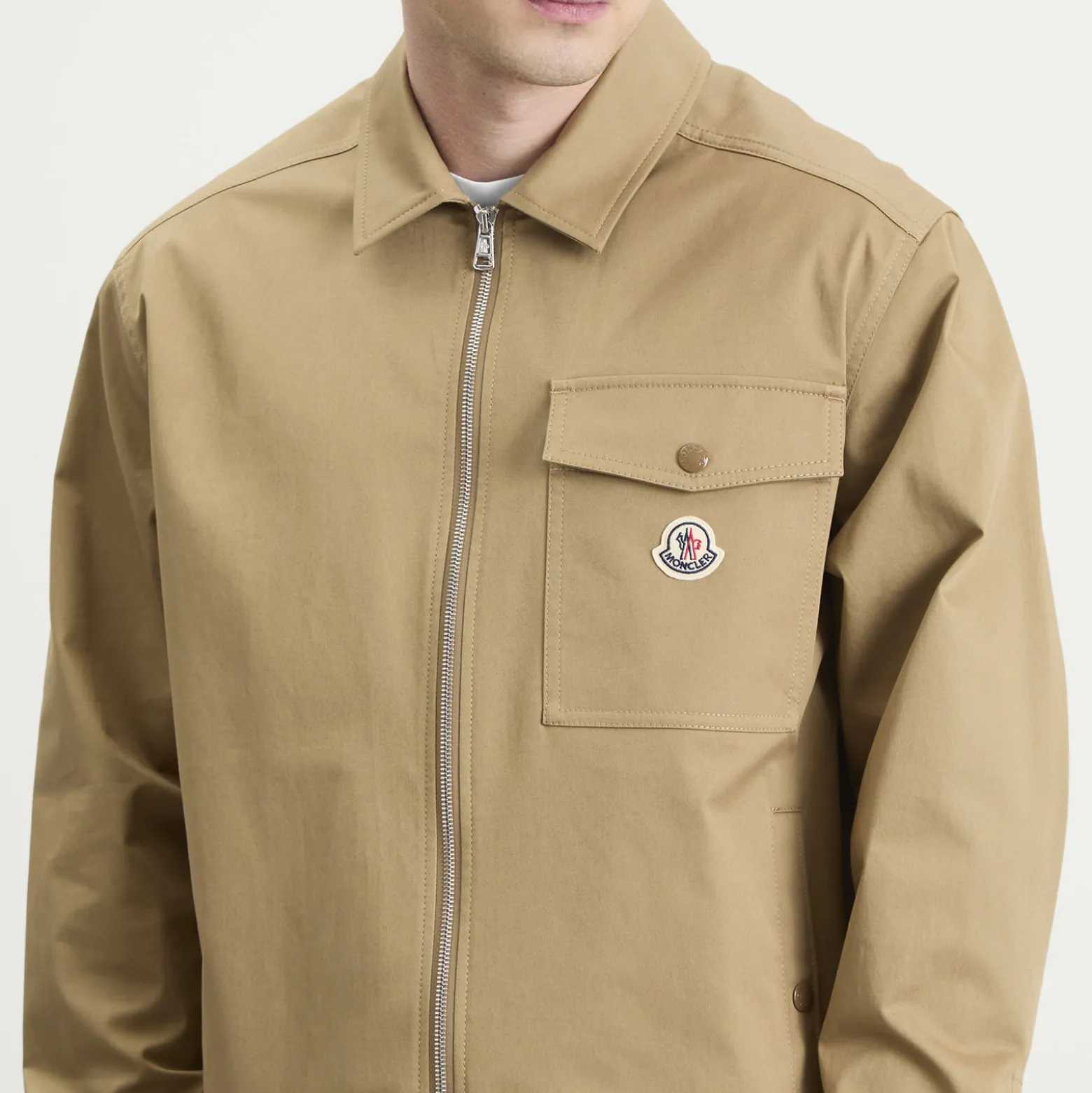 Moncler Gabardine Cotton Shirt Jacket