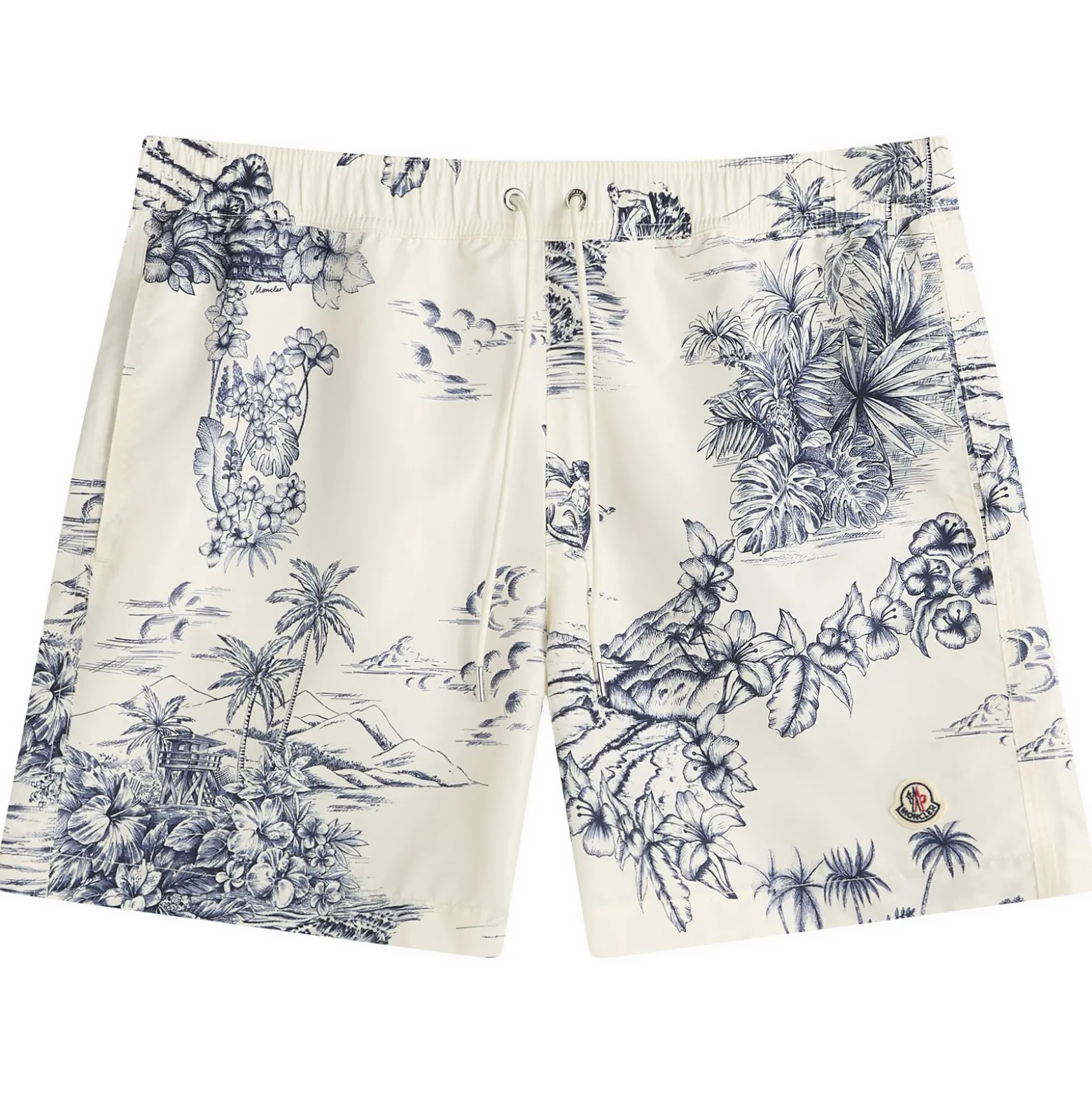 Moncler Hawaiian Print Swim Shorts