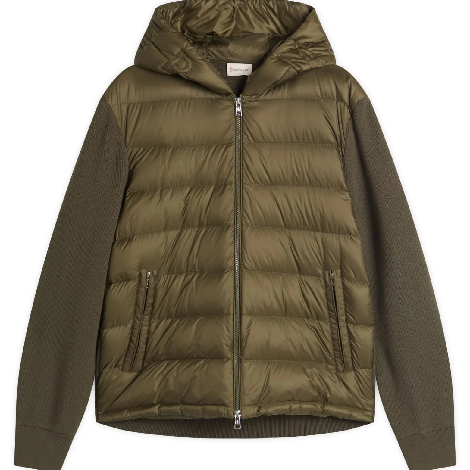 Moncler Hybrid Zip Through Hooded Jacket