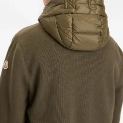 Moncler Hybrid Zip Through Hooded Jacket