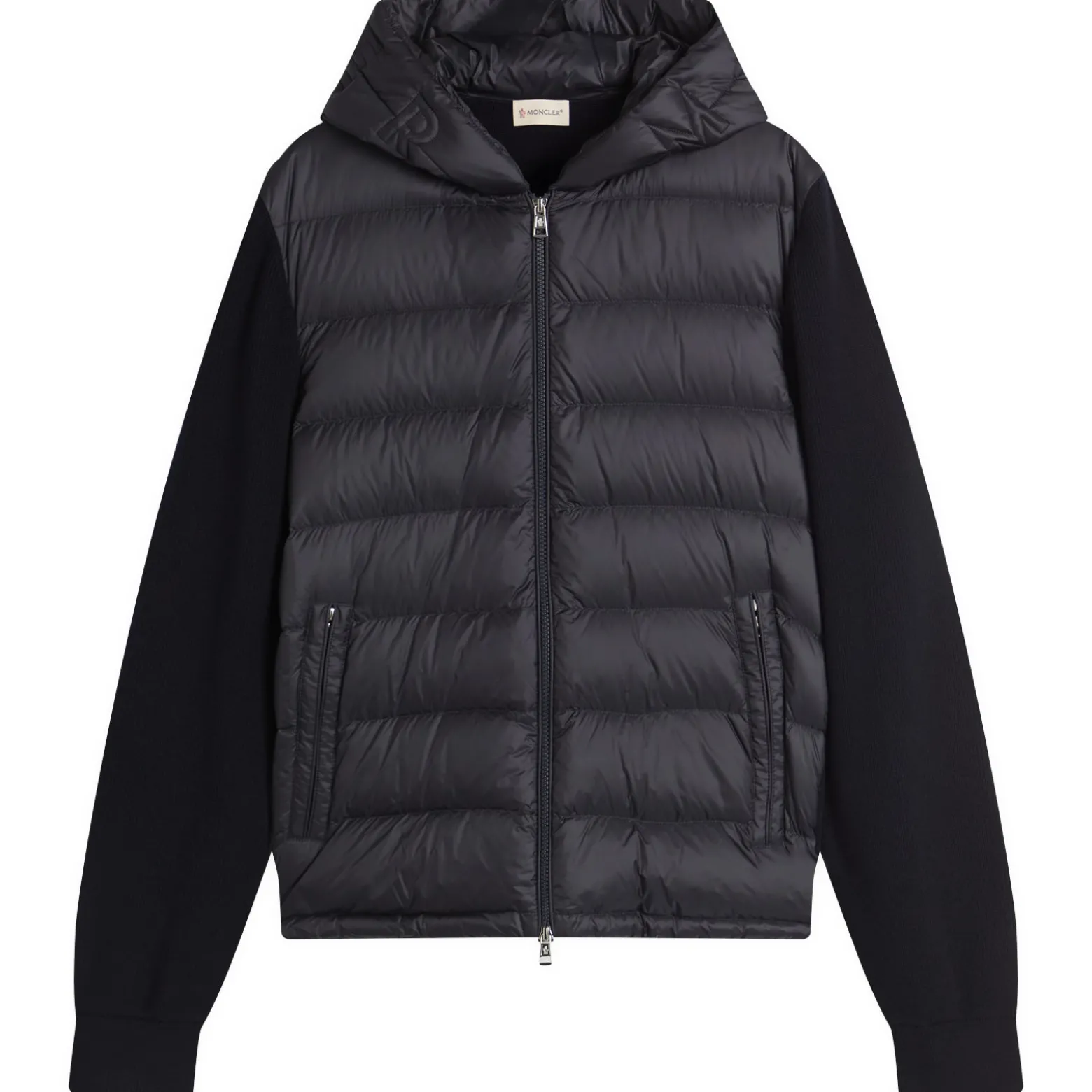 Moncler Hybrid Zip Through Hooded Jacket