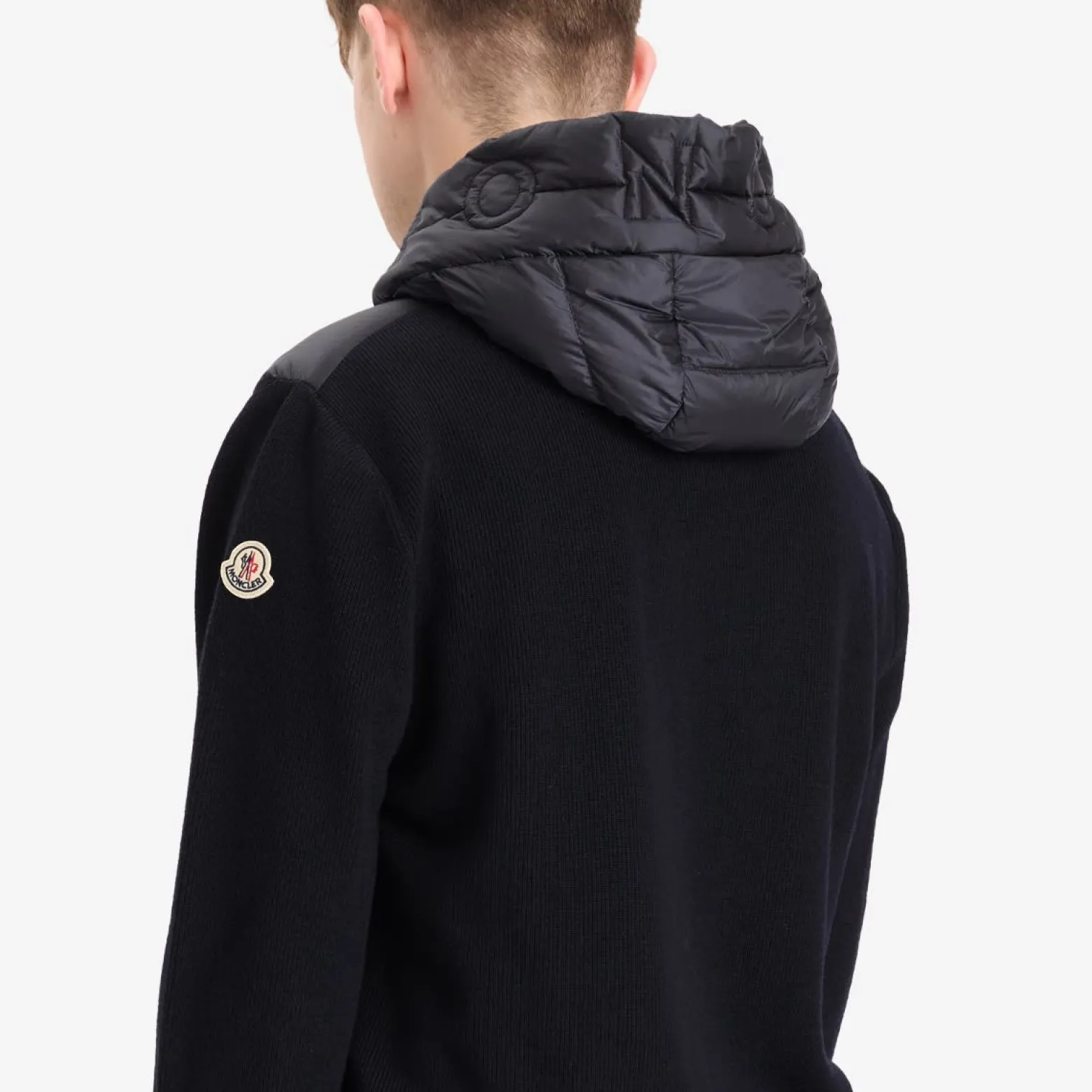 Moncler Hybrid Zip Through Hooded Jacket