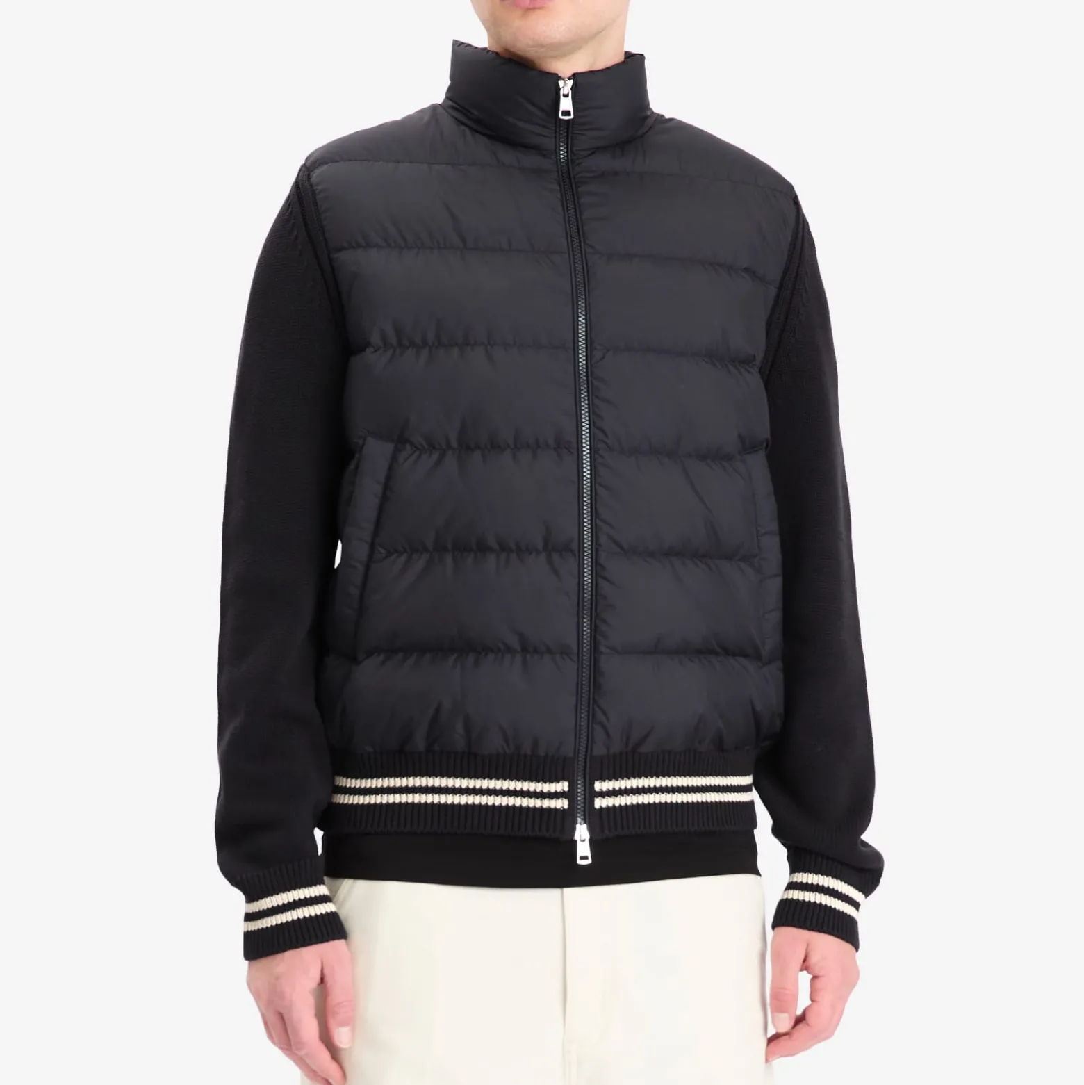 Moncler Hybrid Zip Through Jacket